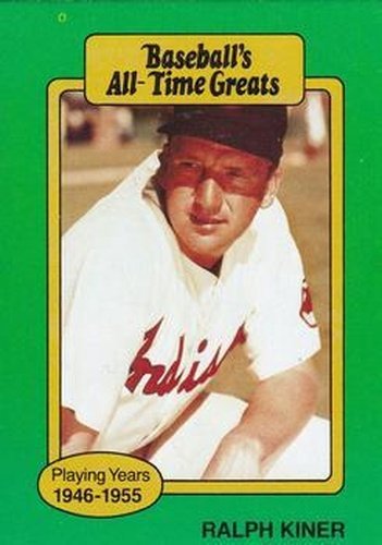 #NNOa Ralph Kiner - Cleveland Indians - 1987 Hygrade All-Time Greats Baseball