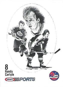 #NNO Randy Carlyle - Winnipeg Jets - 1986-87 Kraft Drawings Hockey