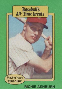 #NNO Richie Ashburn - Philadelphia Phillies - 1987 Hygrade All-Time Greats Baseball