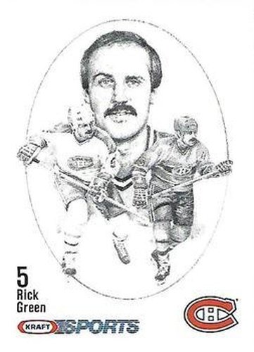#NNO Rick Green - Montreal Canadiens - 1986-87 Kraft Drawings Hockey