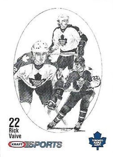 #NNO Rick Vaive - Toronto Maple Leafs - 1986-87 Kraft Drawings Hockey