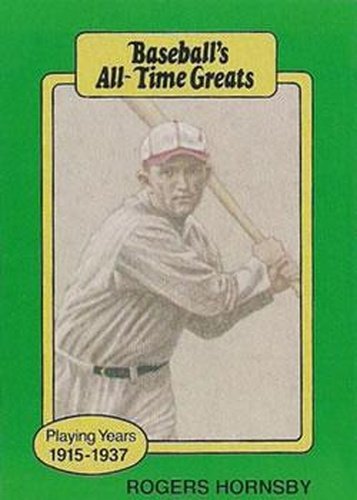 #NNO Rogers Hornsby - St. Louis Cardinals - 1987 Hygrade All-Time Greats Baseball