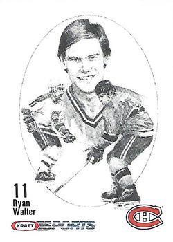#NNO Ryan Walter - Montreal Canadiens - 1986-87 Kraft Drawings Hockey
