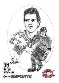 #NNO Sergio Momesso - Montreal Canadiens - 1986-87 Kraft Drawings Hockey