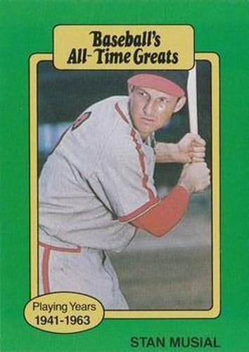 #NNOa Stan Musial - St. Louis Cardinals - 1987 Hygrade All-Time Greats Baseball