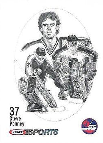 #NNO Steve Penney - Winnipeg Jets - 1986-87 Kraft Drawings Hockey