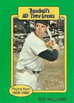 #NNOa Ted Williams - Boston Red Sox - 1987 Hygrade All-Time Greats Baseball