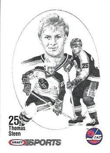 #NNO Thomas Steen - Winnipeg Jets - 1986-87 Kraft Drawings Hockey