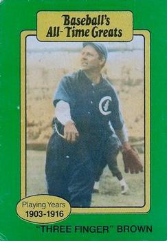 #NNO "Three Finger" Brown - Chicago Cubs - 1987 Hygrade All-Time Greats Baseball