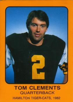 #NNO Tom Clements - Hamilton Tiger-Cats - 1982 Hamilton Tiger-Cats Safety Football