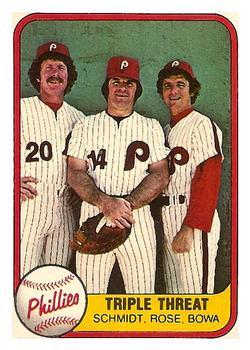 #NNOa Mike Schmidt / Pete Rose / Larry Bowa - Philadelphia Phillies - 1981 Fleer Baseball