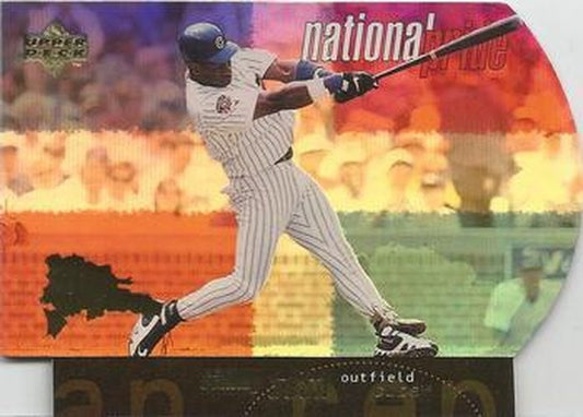 #NP10 Sammy Sosa - Chicago Cubs - 1998 Upper Deck - National Pride Baseball