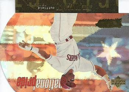 #NP27 Juan Gonzalez - Texas Rangers - 1998 Upper Deck - National Pride Baseball