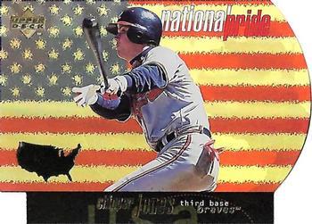 #NP36 Chipper Jones - Atlanta Braves - 1998 Upper Deck - National Pride Baseball