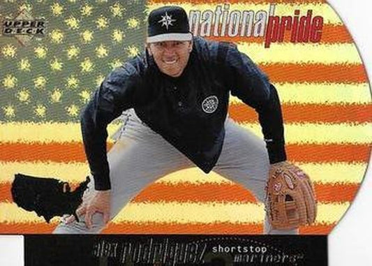 #NP38 Alex Rodriguez - Seattle Mariners - 1998 Upper Deck - National Pride Baseball