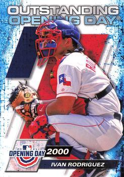 #OOD-1 Ivan Rodriguez - Texas Rangers - 2021 Topps Opening Day Baseball - Outstanding Opening Day