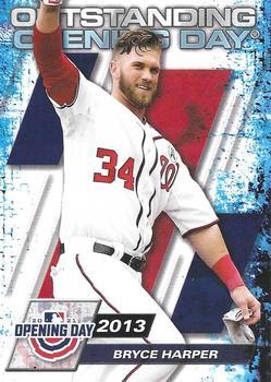 #OOD-4 Bryce Harper - Washington Nationals - 2021 Topps Opening Day Baseball - Outstanding Opening Day
