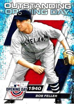 #OOD-6 Bob Feller - Cleveland Indians - 2021 Topps Opening Day Baseball - Outstanding Opening Day
