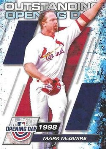 #OOD-8 Mark McGwire - St. Louis Cardinals - 2021 Topps Opening Day Baseball - Outstanding Opening Day
