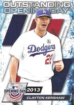 #OOD-9 Clayton Kershaw - Los Angeles Dodgers - 2021 Topps Opening Day Baseball - Outstanding Opening Day