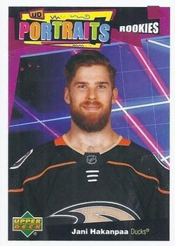 #P-100 Jani Hakanpaa - Anaheim Ducks - 2020-21 Upper Deck Portraits Hockey