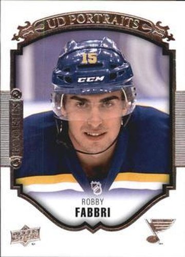 #P-105 Robby Fabbri - St. Louis Blues - 2015-16 Upper Deck - UD Portraits Hockey