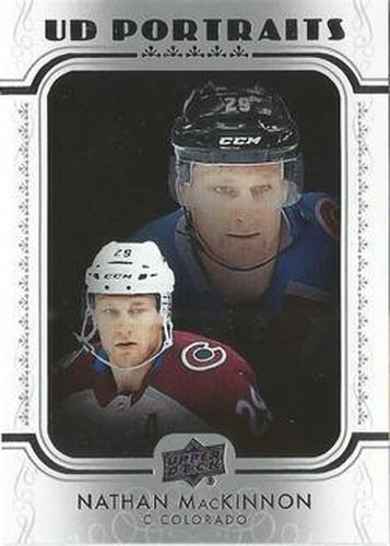 #P-10 Nathan MacKinnon - Colorado Avalanche - 2019-20 Upper Deck - UD Portraits Hockey