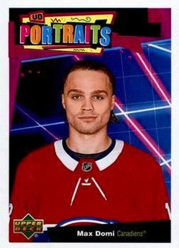 #P-15 Max Domi - Montreal Canadiens - 2020-21 Upper Deck Portraits Hockey