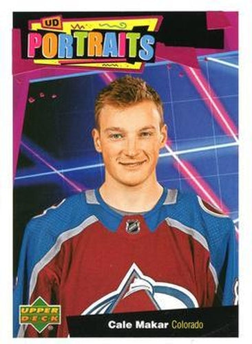 #P-19 Cale Makar - Colorado Avalanche - 2020-21 Upper Deck Portraits Hockey