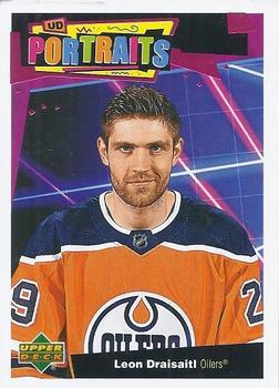 #P-21 Leon Draisaitl - Edmonton Oilers - 2020-21 Upper Deck Portraits Hockey