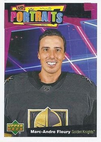 #P-23 Marc-Andre Fleury - Vegas Golden Knights - 2020-21 Upper Deck Portraits Hockey