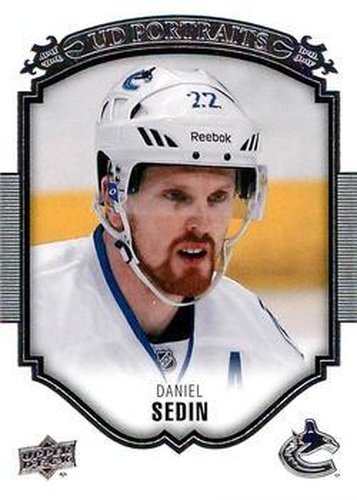 #P-24 Daniel Sedin - Vancouver Canucks - 2015-16 Upper Deck - UD Portraits Hockey