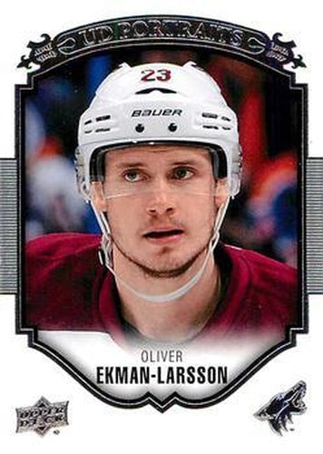 #P-2 Oliver Ekman-Larsson - Arizona Coyotes - 2015-16 Upper Deck - UD Portraits Hockey