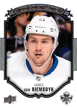 #P-33 James van Riemsdyk - Toronto Maple Leafs - 2015-16 Upper Deck - UD Portraits Hockey