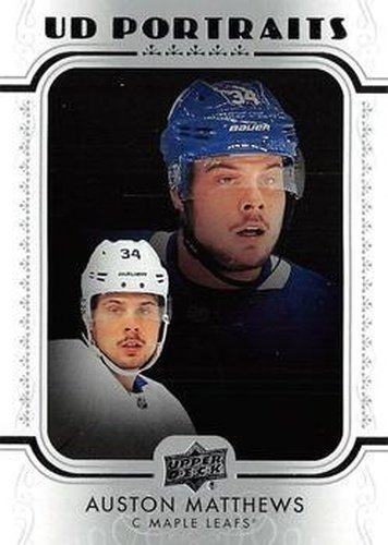#P-35 Auston Matthews - Toronto Maple Leafs - 2019-20 Upper Deck - UD Portraits Hockey