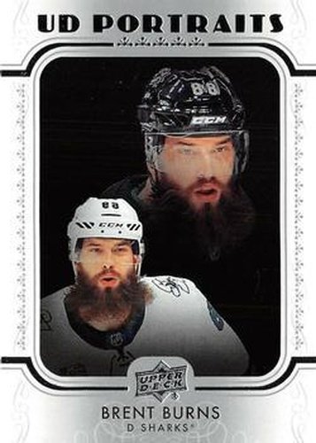 #P-37 Brent Burns - San Jose Sharks - 2019-20 Upper Deck - UD Portraits Hockey