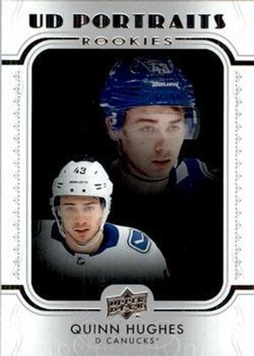 #P-45 Quinn Hughes - Vancouver Canucks - 2019-20 Upper Deck - UD Portraits Hockey