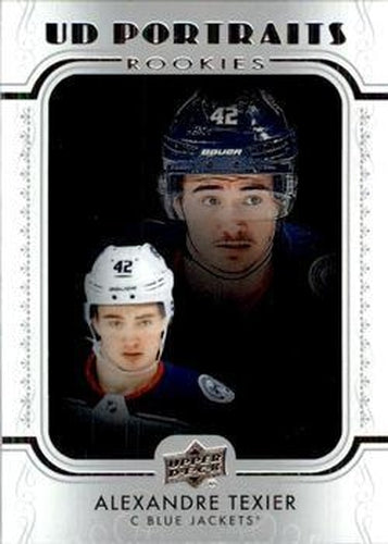 #P-46 Alexandre Texier - Columbus Blue Jackets - 2019-20 Upper Deck - UD Portraits Hockey