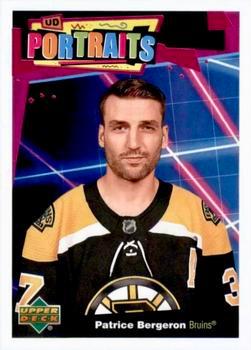 #P-4 Patrice Bergeron - Boston Bruins - 2020-21 Upper Deck Portraits Hockey