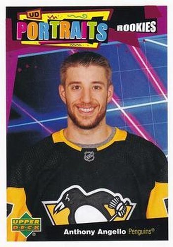 #P-52 Anthony Angello - Pittsburgh Penguins - 2020-21 Upper Deck Portraits Hockey