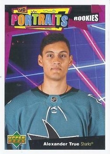 #P-54 Alexander True - San Jose Sharks - 2020-21 Upper Deck Portraits Hockey