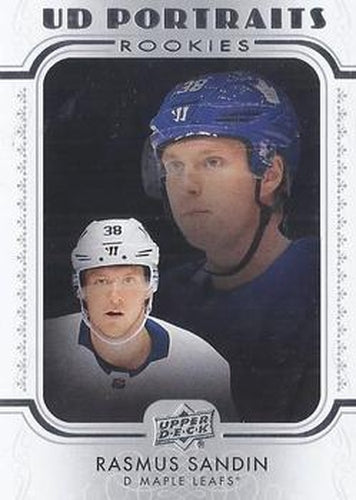 #P-56 Rasmus Sandin - Toronto Maple Leafs - 2019-20 Upper Deck - UD Portraits Hockey