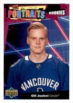 #P-59 Olli Juolevi - Vancouver Canucks - 2020-21 Upper Deck Portraits Hockey