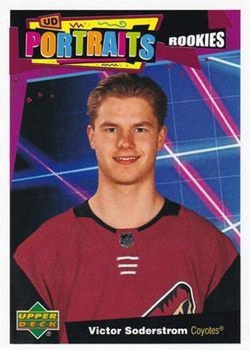 #P-60 Victor Soderstrom - Arizona Coyotes - 2020-21 Upper Deck Portraits Hockey