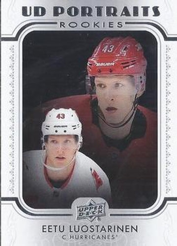 #P-61 Eetu Luostarinen - Carolina Hurricanes - 2019-20 Upper Deck - UD Portraits Hockey