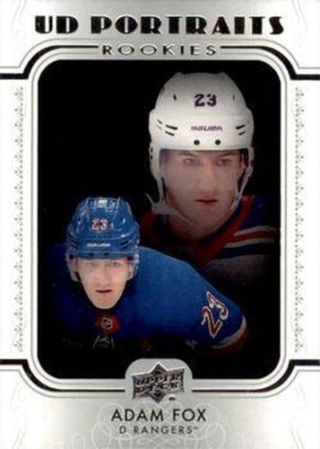 #P-63 Adam Fox - New York Rangers - 2019-20 Upper Deck - UD Portraits Hockey