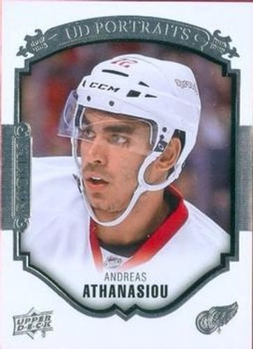 #P-65 Andreas Athanasiou - Detroit Red Wings - 2015-16 Upper Deck - UD Portraits Hockey