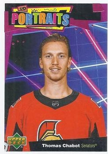 #P-6 Thomas Chabot - Ottawa Senators - 2020-21 Upper Deck Portraits Hockey