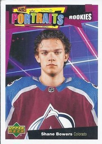 #P-73 Shane Bowers - Colorado Avalanche - 2020-21 Upper Deck Portraits Hockey