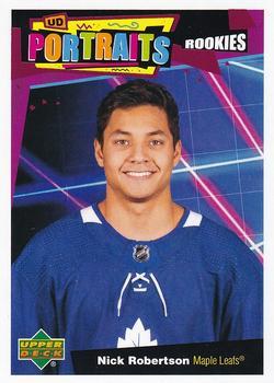 #P-76 Nick Robertson - Toronto Maple Leafs - 2020-21 Upper Deck Portraits Hockey